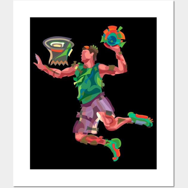 SLAM DUNK - ACCURATE BASKET BALL SHOT Wall Art by STYLIZED ART